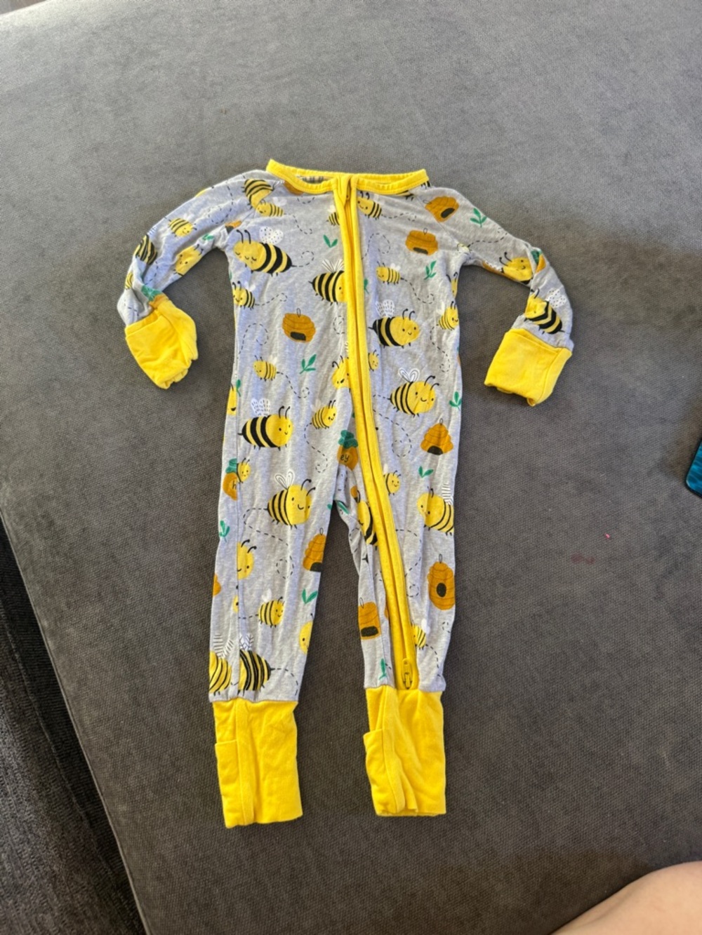 Little Sleepies Bee Happy 0-3 zippy